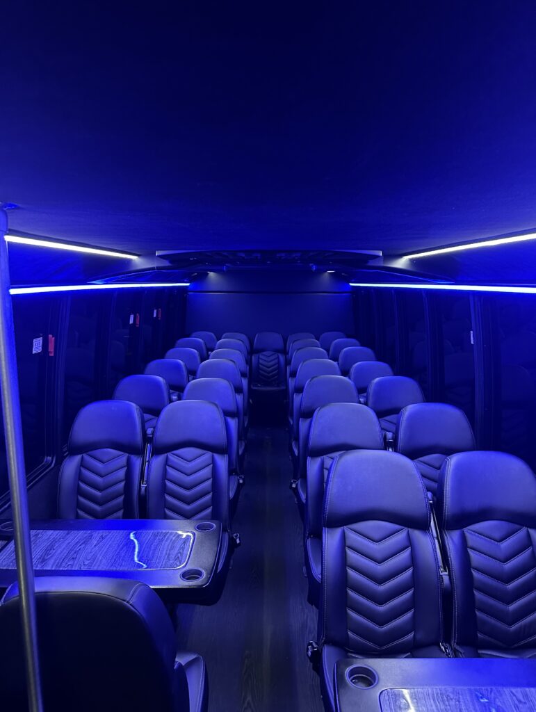 31 passenger shuttle bus for corporate and large group transportation